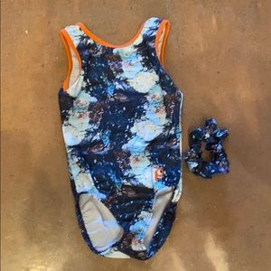 plum PRACTICEWEAR gymnastics leotard